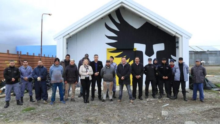 Avanza la obra en la cancha de rugby perteneciente al Servicio Penitenciario