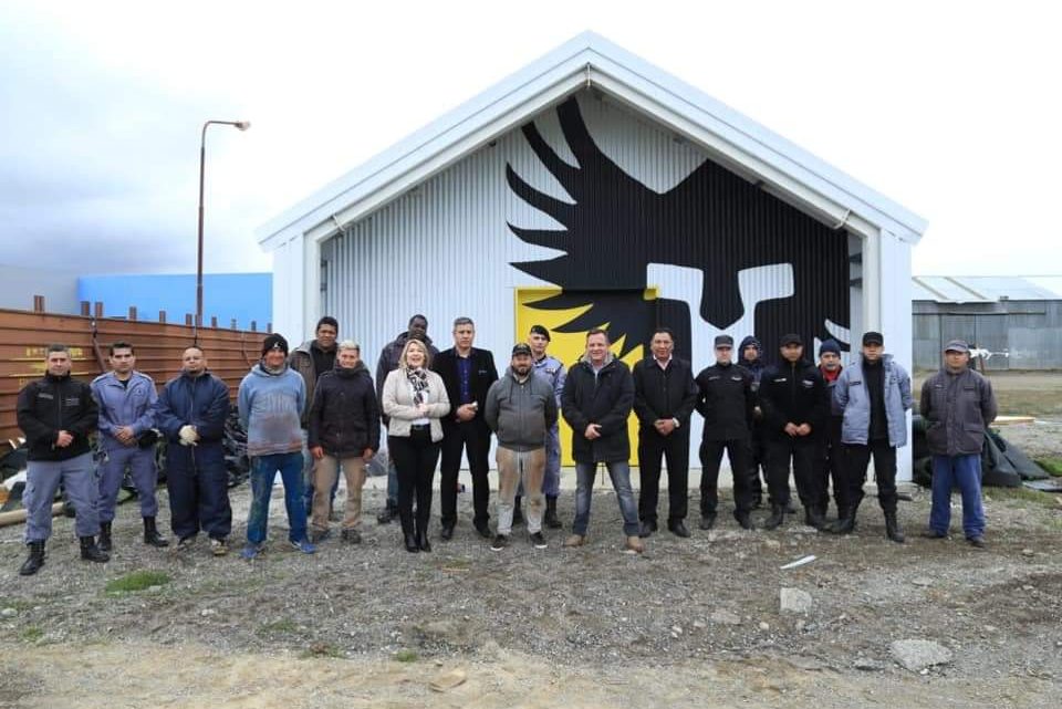 Avanza la obra en la cancha de rugby perteneciente al Servicio Penitenciario