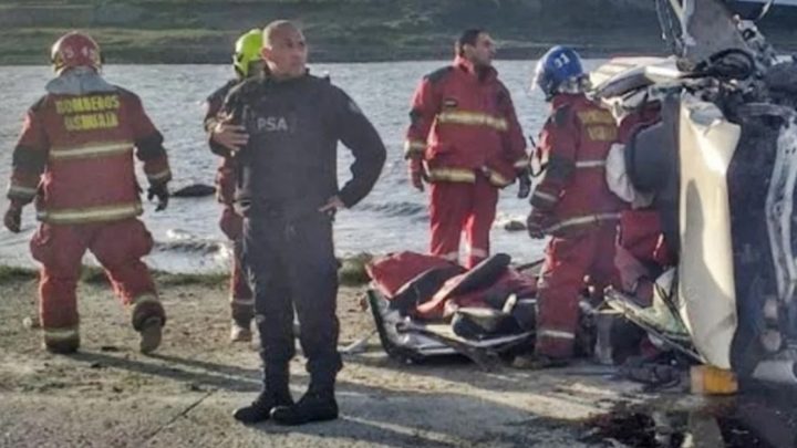 Vuelco en Ushuaia, un muerto