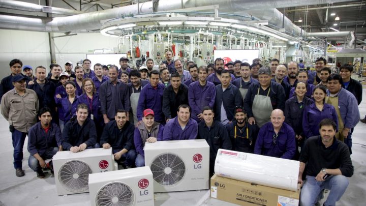 Newsan comenzó a fabricar acondicionadores de aire LG en Tierra del Fuego