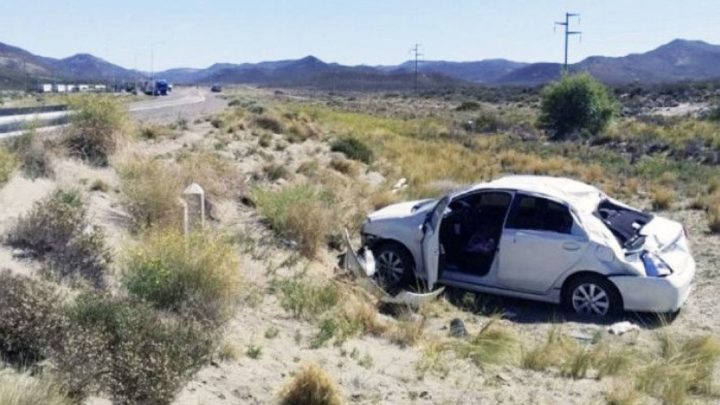 Familia fueguina volcó en el regreso de sus vacaciones