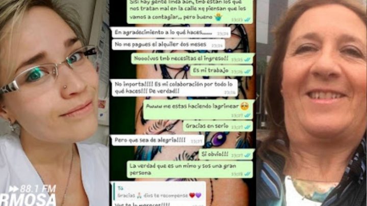 Gestos que suman: A una enfermera no le cobran el alquiler en agradecimiento por su trabajo