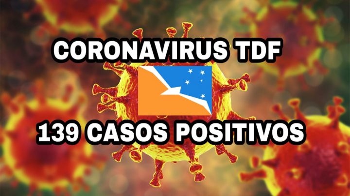 Totalidad de casos confirmados en Tierra del Fuego a la fecha 139 (*). Se registran 2 nuevos casos en la ciudad de Ushuaia.