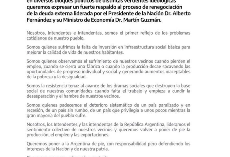 WALTER VUOTO RESPALDÓ LA RENEGOCIACIÓN DE LA DEUDA DEL EQUIPO DE ALBERTO FERNÁNDEZ WALTER VUOTO RESPALDÓ LA RENEGOCIACIÓN DE LA DEUDA DEL EQUIPO DE ALBERTO FERNÁNDEZ