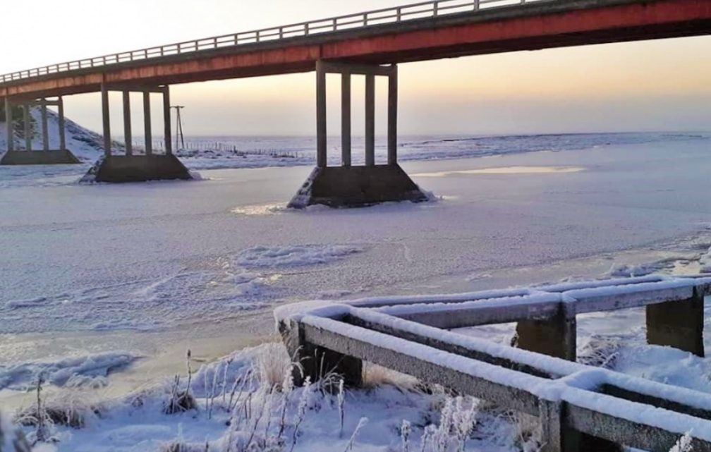 Hizo tanto frío que se congeló el río Grande de orilla a orilla