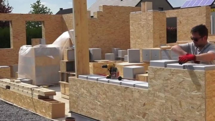 Como si fuesen LEGOs: una empresa vende bloques para armar una casa en solo seis días
