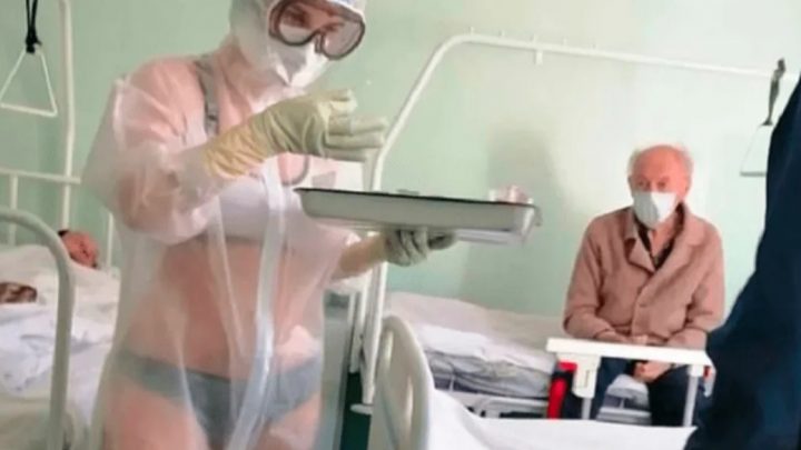 Enfermera atendía a pacientes con coronavirus en ropa interior: acabó sancionada