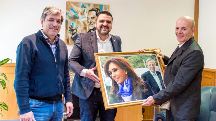 EL INTENDENTE VUOTO Y EL SENADOR RODRÍGUEZ RECIBIERON AL FLAMANTE TITULAR DE ANSES USHUAIA, CESAR COLANTONIO