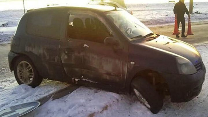 Despiste sin lesionados de un Renault Clio