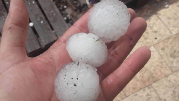 Granizó en Mar del Plata y las imágenes son impactantes
