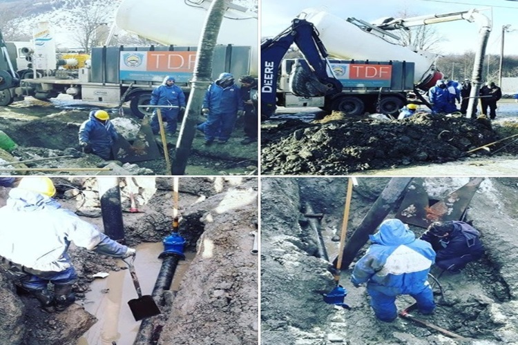 En pleno re brote de Coronavirus hay problemas con el agua en Ushuaia