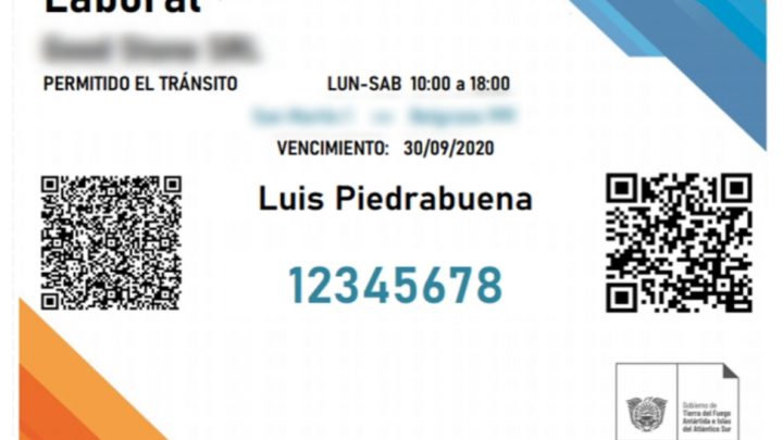 Codigo QR para poder transitar los trabajadores de comercios esenciales