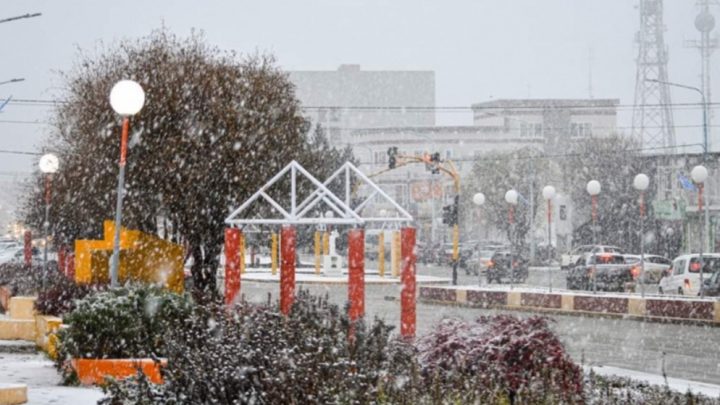Una vez más la nieve sorprendió a los vecinos de la ciudad