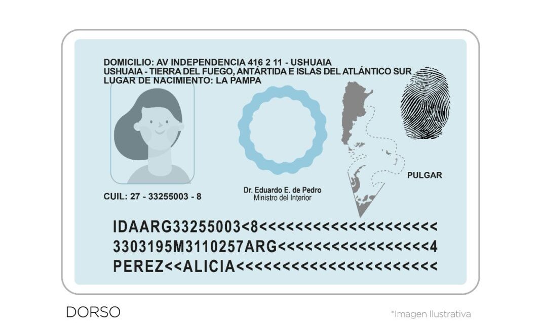 Matías Rodríguez presentó un proyecto para que el DNI tenga el mapa bicontinental y el nombre completo de la provincia