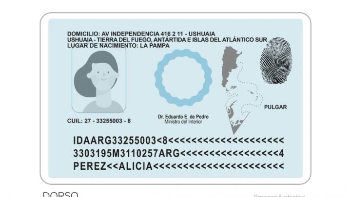 Matías Rodríguez presentó un proyecto para que el DNI tenga el mapa bicontinental y el nombre completo de la provincia