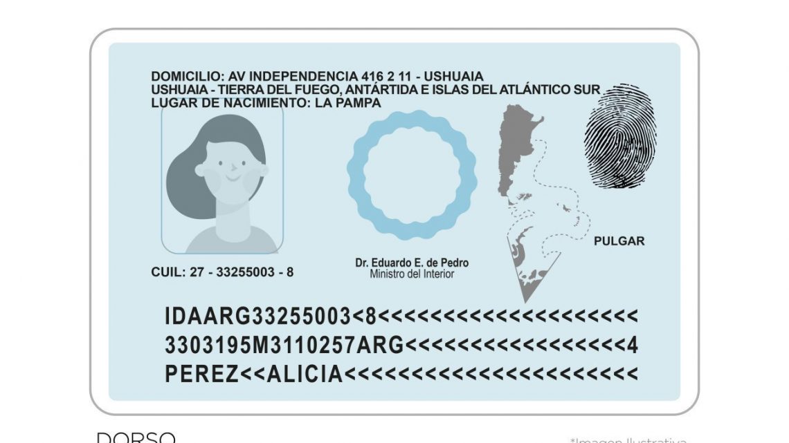 Matías Rodríguez presentó un proyecto para que el DNI tenga el mapa bicontinental y el nombre completo de la provincia.