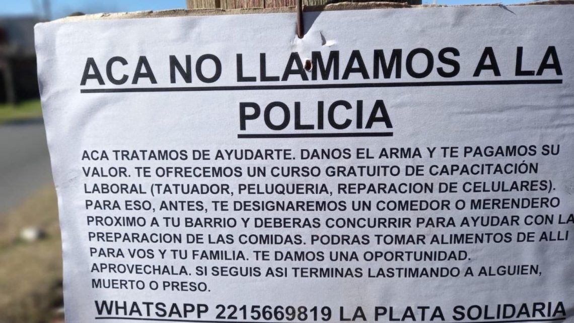 “Acá no llamamos a la policía, acá tratamos de ayudarte”, el conmovedor mensaje de un grupo de vecinos