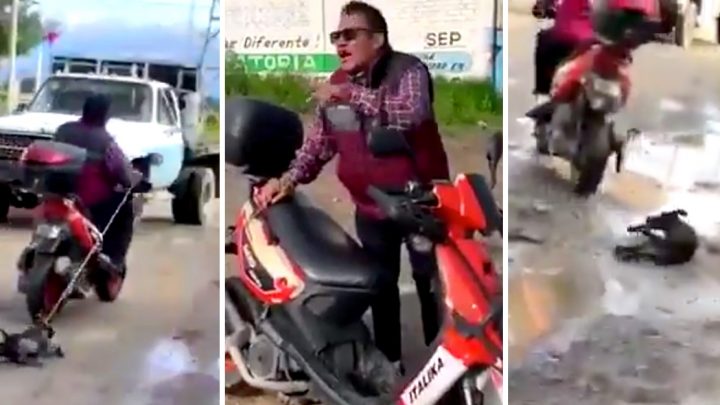 Ató a un perro a su moto, lo arrastró a máxima velocidad y se justificó: “Tenía rabia”