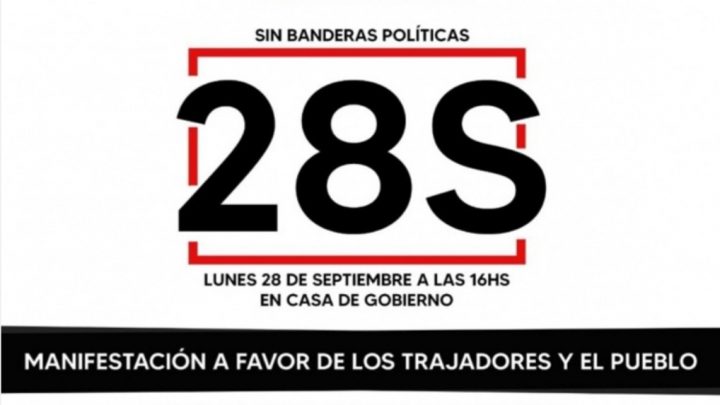 Marcha en Ushuaia en contra del cierre de comercios por vuelta a la FASE 1