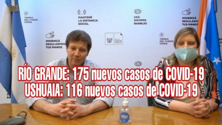 URGENTE: 291 nuevos casos de coronavirus en Tierra del Fuego y nuevo récord