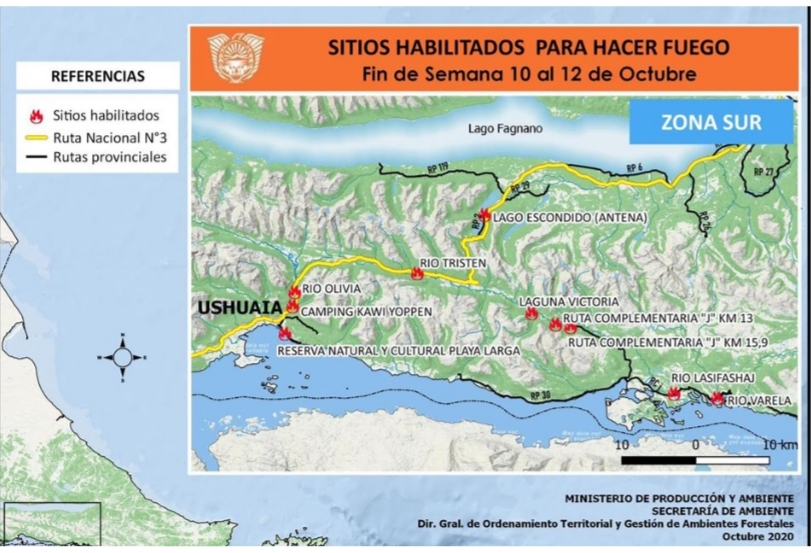 LUGARES HABILITADOS PARA HACER FUEGO ESTE FIN DE SEMANA