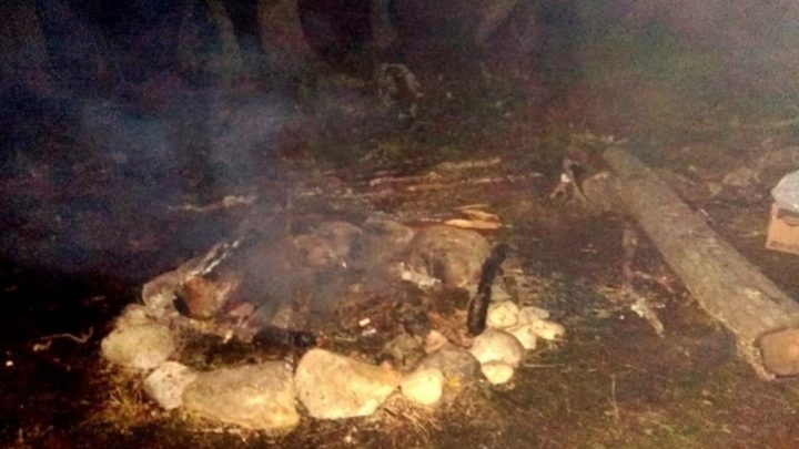 Incendio por fogon mas apagado en lugar prohibido