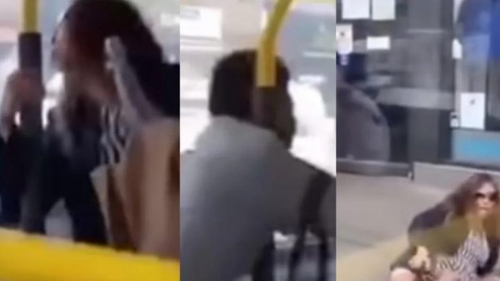 Empujó a una mujer del colectivo porque no usaba barbijo y le escupió la cara