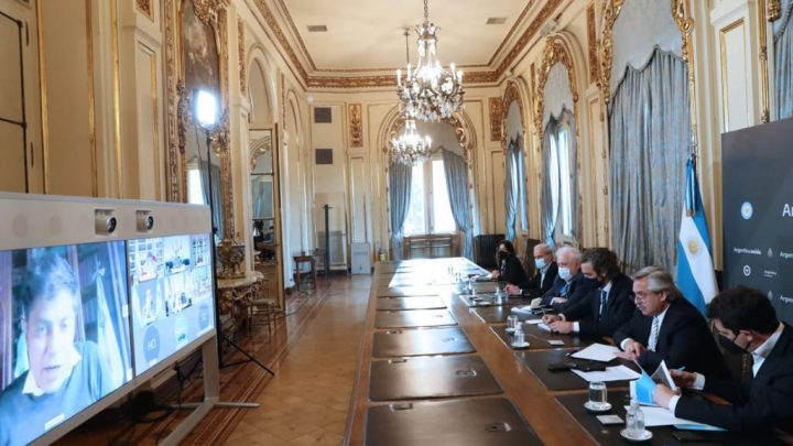 Coronavirus: El Presidente está reunido por videoconferencia con gobernadores para analizar las medidas sanitarias