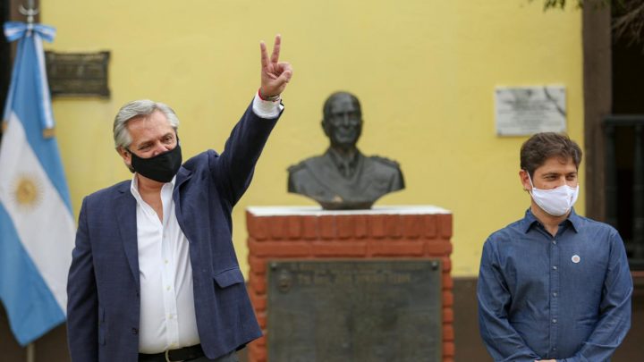 El Presidente visitó el lugar donde estuvo detenido Perón en 1945