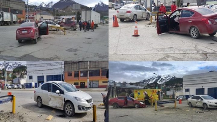 Violento choque en Ushuaia dos heridos