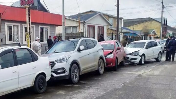 Choque en cadena en Rio Grande