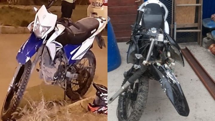 A la Policia le robaron una moto incautada y esta protagonizo un accidente