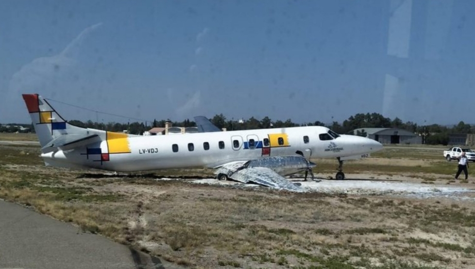 En Mendoza, despistó un avión de una empresa riograndense y cerraron el aeropuerto