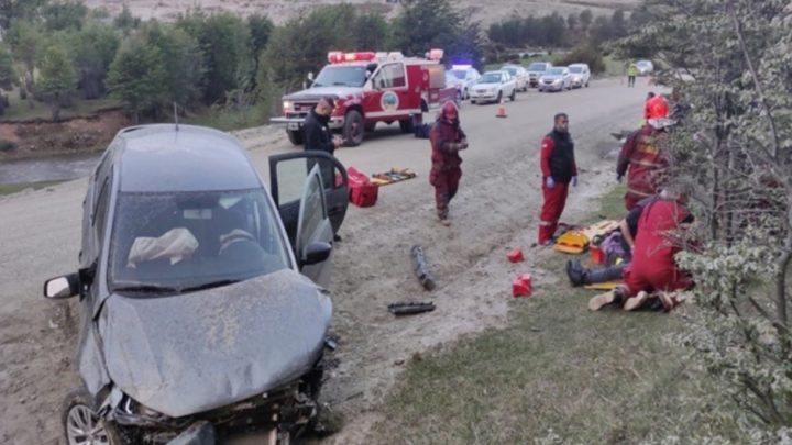 Choque en la ruta 3 camino al Parque dos mujeres lesionadas