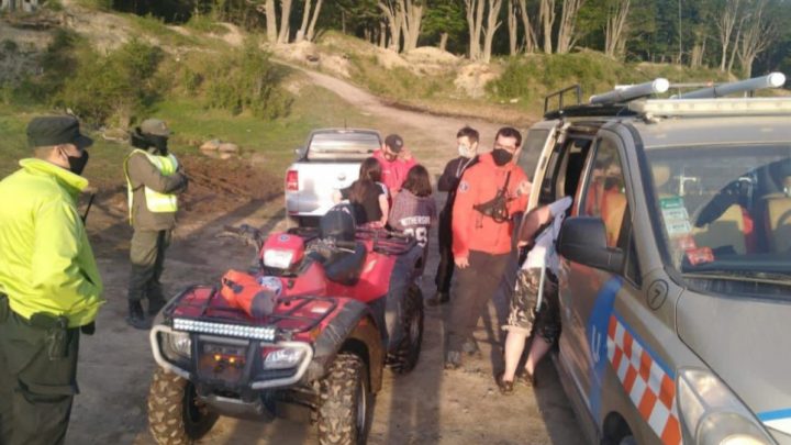 Auxiliaron a un hombre y dos menores extraviados en zona rural