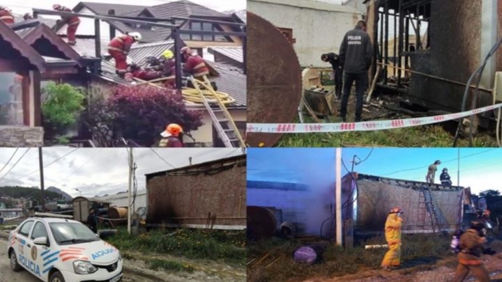 Dos incendios en Ushuaia, uno de ellos intencional