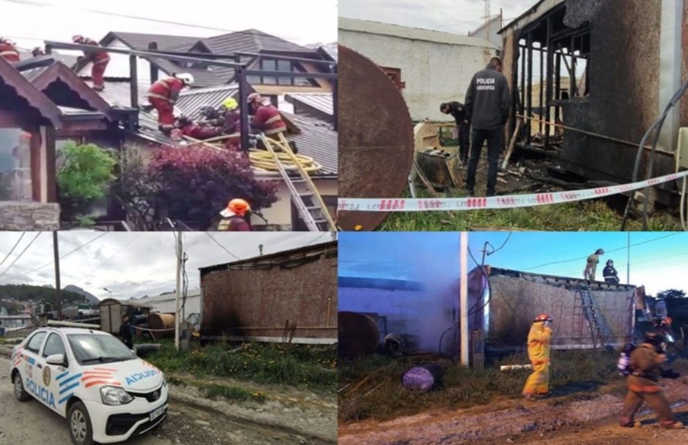 Dos incendios en Ushuaia, uno de ellos intencional