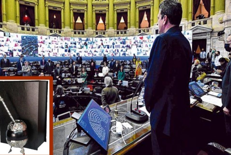 Medio millon de pesos para comprar mates para los Diputados
