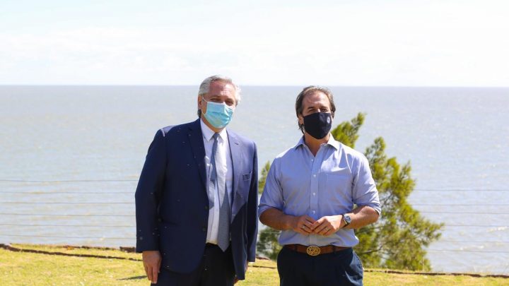 El Presidente mantuvo un almuerzo de trabajo con su par uruguayo, Luis Lacalle Pou, en la residencia presidencial de Parque Anchorena