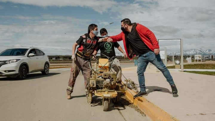 EL INTENDENTE WALTER VUOTO RECORRIÓ OBRAS EN MARCHA EN LA CIUDAD