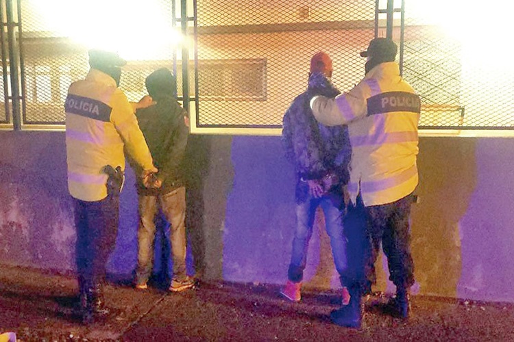 Dos detenidos en la madrugada