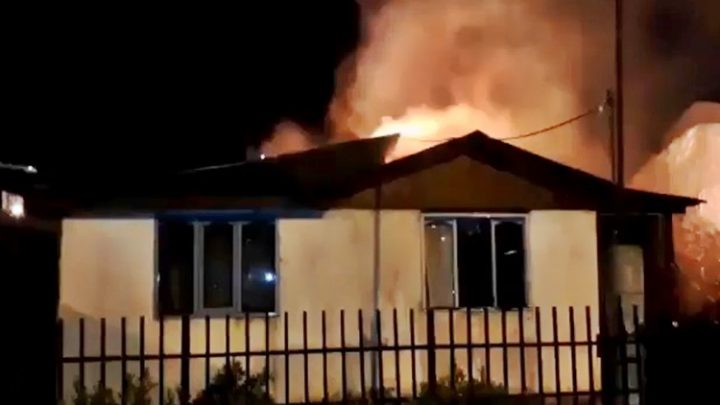 Incendio en la madrugada en Ushuaia
