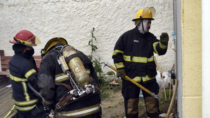 Asado termino en un principio de incendio