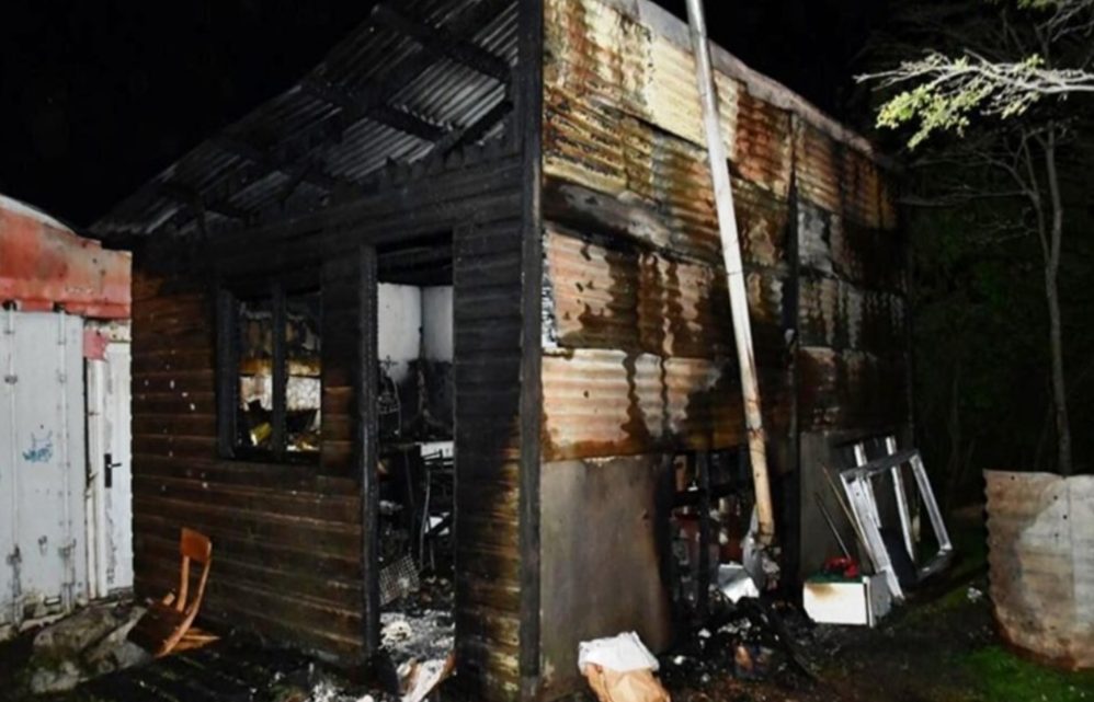 Un incendio destruyó una casilla