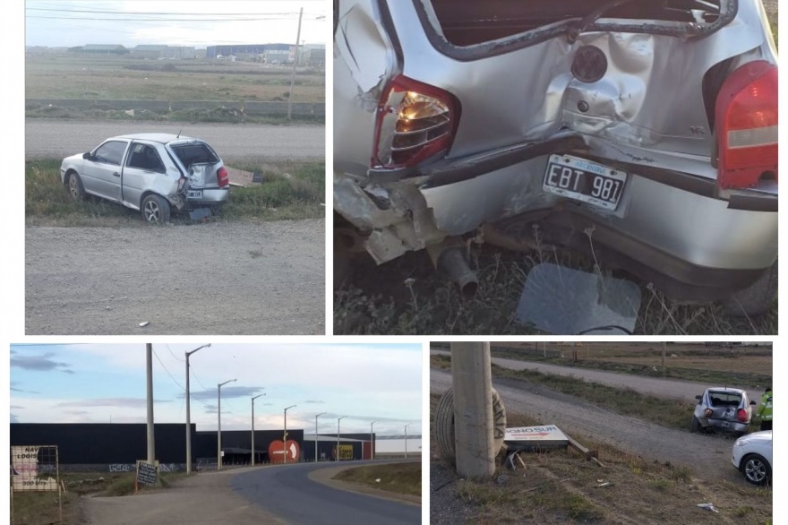 Chocó contra un poste y dejó el auto abandonado a un costado de la ruta 3 frente a Diarco Chocó contra un poste y dejó el auto abandonado a un costado de la ruta 3 frente a Diarco