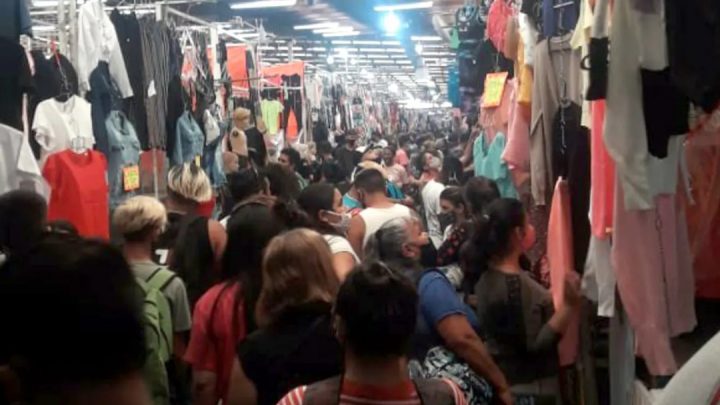 Coronavirus en la Argentina: preocupantes imágenes en la feria La Salada
