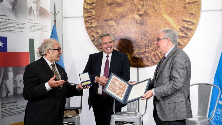 El Presidente inauguró la Casa de los Premios Nobel Latinoamericanos