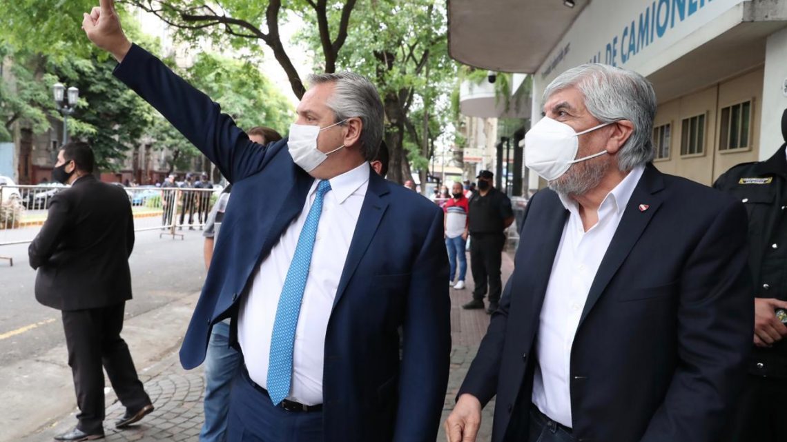 El Presidente participó del acto central por el Día del Trabajador Camionero