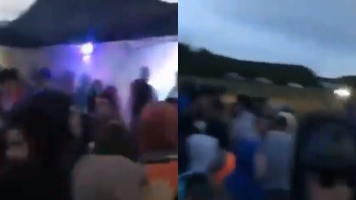 Multitudinaria fiesta clandestina dejo saldo un joven herido