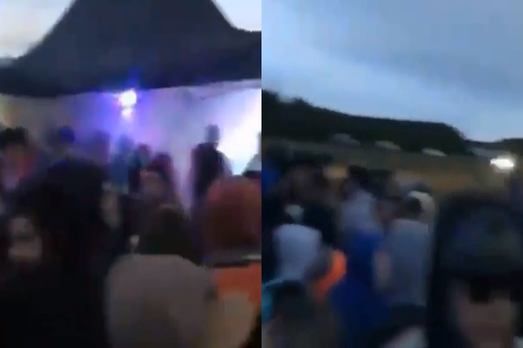 Multitudinaria fiesta clandestina dejo saldo un joven herido